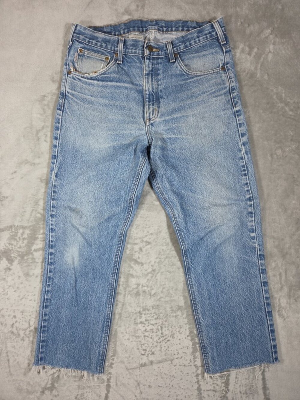 Carhartt B18 Traditional Fit Diy Frayed Hem 34x26